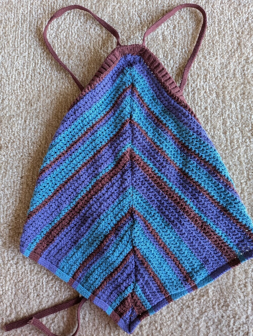 Free People Beach Crochet Halter Top - Sz M